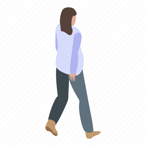 Cartoon, fashion, isometric, music, pregnant, walking, woman icon - Download on Iconfinder