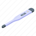 cartoon, doctor, health, hospital, isometric, medical, thermometer