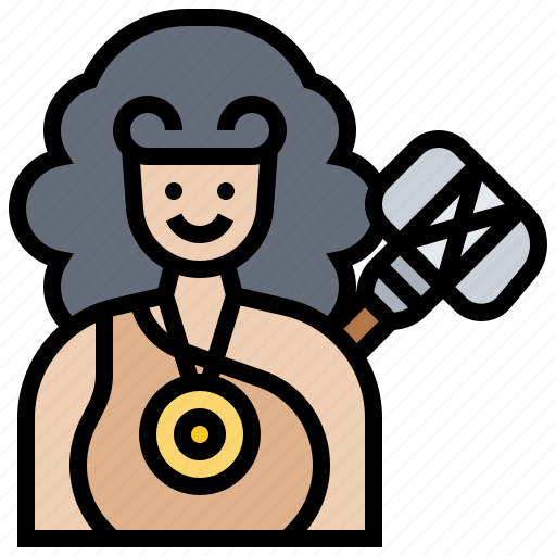 Age, neanderthal, neolithic, stone, woman icon - Download on Iconfinder