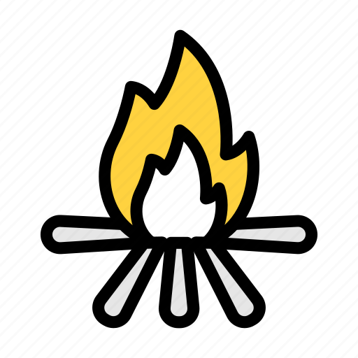 Bonfire, campfire, woods, burn, fire icon - Download on Iconfinder