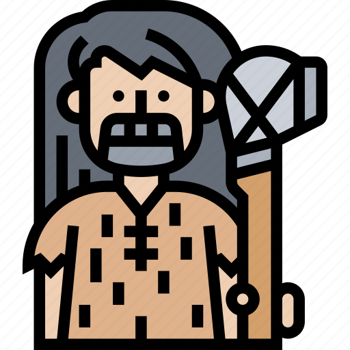 Neolithic, man, stone, tools, wild icon - Download on Iconfinder