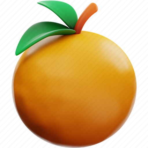 Food, orange, breakfast, vegetable, fruit 3D illustration - Download on Iconfinder