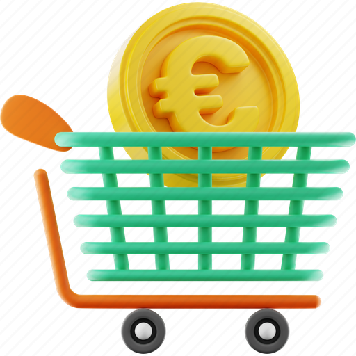 Finance, shopping, cart, euro, coin, money icon - Download on Iconfinder