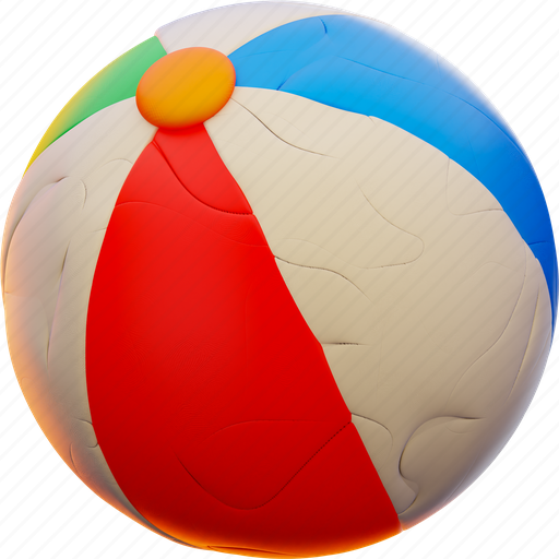 Vacation, travel, holiday, tourism, beach, ball 3D illustration - Download on Iconfinder
