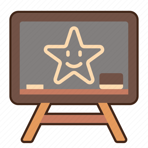 Chalkboard, blackboard, education, school icon - Download on Iconfinder