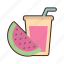 juice, beverage, watermelon, fruit juice, drink 