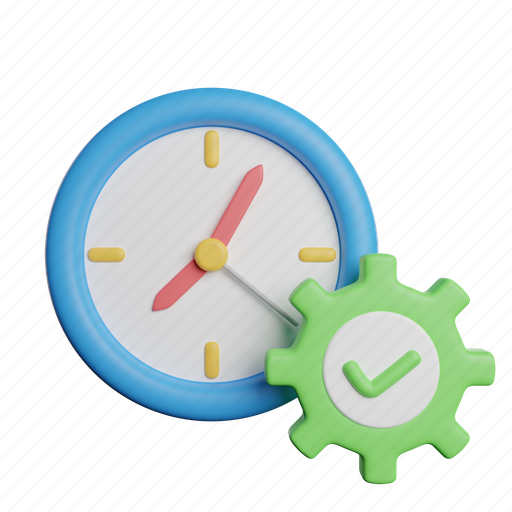 Management, front, time, watch, alarm, office, timer 3D illustration - Download on Iconfinder