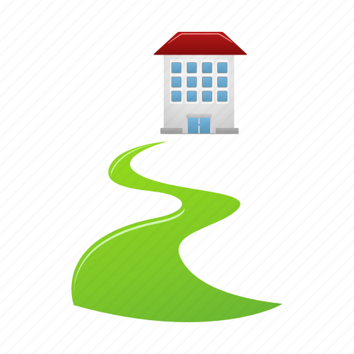Direct, walkway, home, house, way icon - Download on Iconfinder