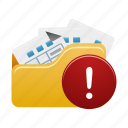 folder, open, warning, document, documents, file, files