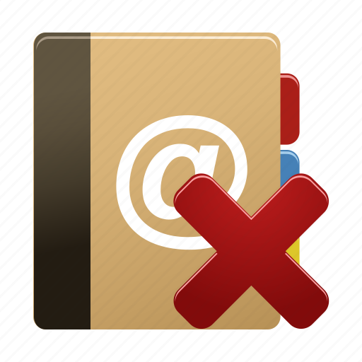 Addressbook, remove, delete icon - Download on Iconfinder