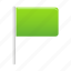 flag, green, flags, marker, pin 