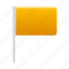 flag, yellow, flags, marker, pin 
