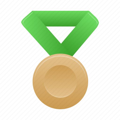 Bronze, green, award, badge, medal icon - Download on Iconfinder