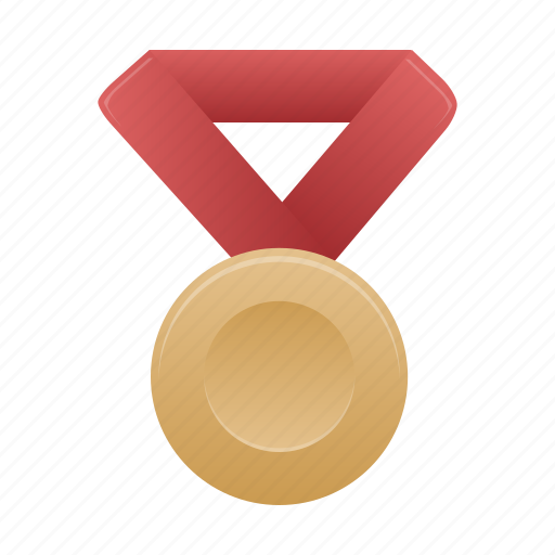 Bronze, red, award, badge, medal, prize icon - Download on Iconfinder