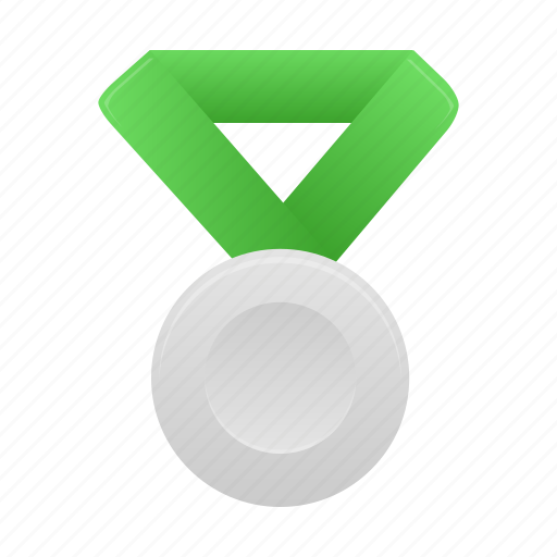 Green, metal, silver, award, medal, prize, winner icon - Download on Iconfinder