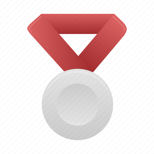 Red, silver, award, badge, medal icon - Download on Iconfinder