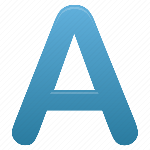 A, blue, letter, letters icon - Download on Iconfinder