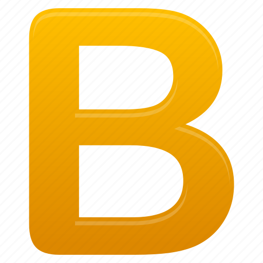 B, yellow, letter, letters icon - Download on Iconfinder