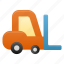 forklift, deliver, delivery, transport, transportation 