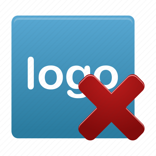 Blue, logo, remove, delete icon - Download on Iconfinder