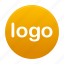 logo, yellow, sign, round 