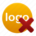 delete, logo, yellow, remove, logos, round