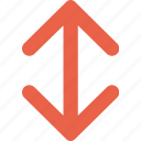 arrow, direction, location, orientation, vertical