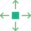arrow, direction, location, move, object, orientation 