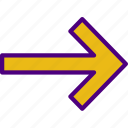 arrow, direction, location, orientation, right