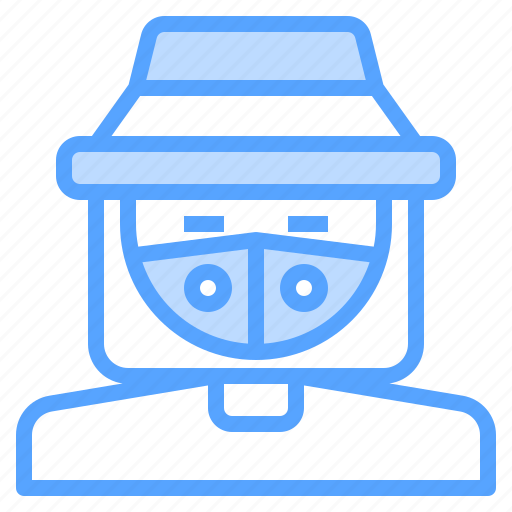 Face, hat, human, mask, masked, shield icon - Download on Iconfinder