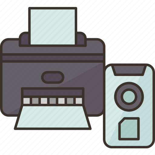 Mobile, printing, document, portable, device icon - Download on Iconfinder