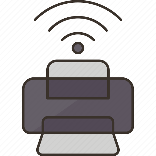 Wifi, printer, connect, communication, digital icon - Download on Iconfinder