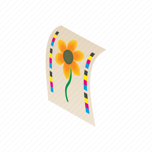 Cartoon, flower, office, paper, print, printed, printer icon - Download on Iconfinder