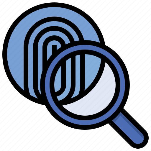 Eye, magnifying, investigation, glass, detective, private, fingerprint icon - Download on Iconfinder