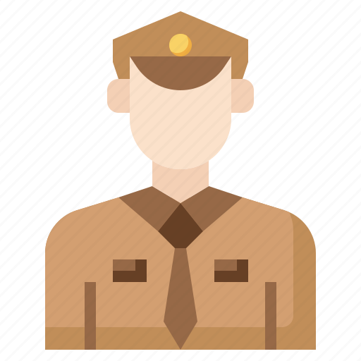 Jobs, and, guard, professions, police, user, policeman icon - Download on Iconfinder