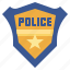 badge, police, antivirus, defense 