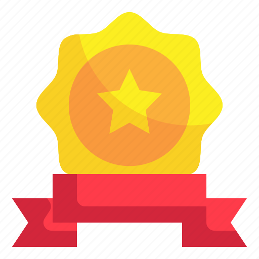Badge, ribbon, prize, reward, medal, trophy icon - Download on Iconfinder