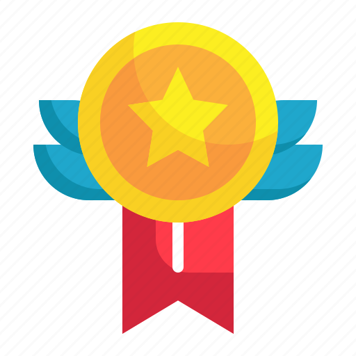 Reward, ribbon, badge, circle, award, prize, medal icon - Download on Iconfinder