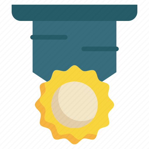 Badge, medal, gold, winner, prize icon - Download on Iconfinder