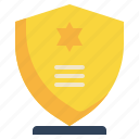 badge, success, shield, trophy