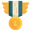 badge, winner, prize, reward icon