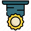 badge, medal, gold, winner, prize, reward icon