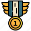 badge, winner, prize, reward icon 