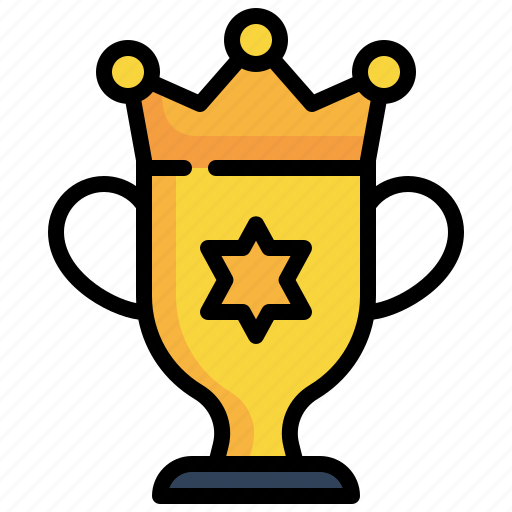 Crown, trophy, badge, reward icon, medal, prize icon - Download on Iconfinder