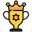 crown, trophy, badge, reward icon, medal, prize 