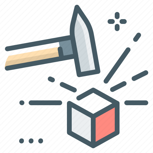 Hammer, processing, product, creation, stages processing, product creation icon - Download on Iconfinder