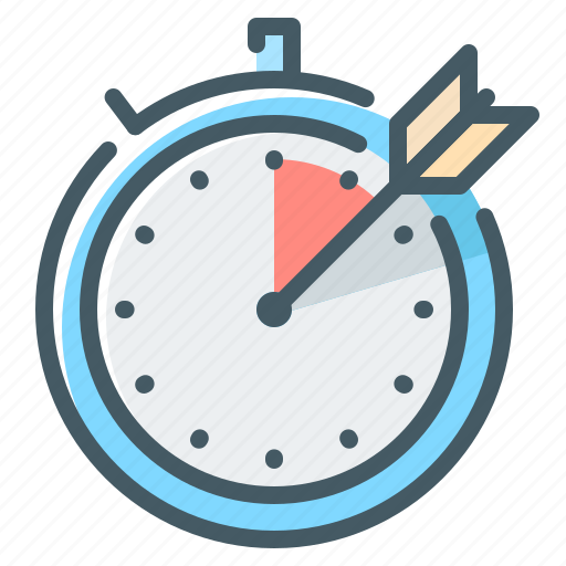 Target, targeting, stopwatch, launch optimization icon - Download on Iconfinder