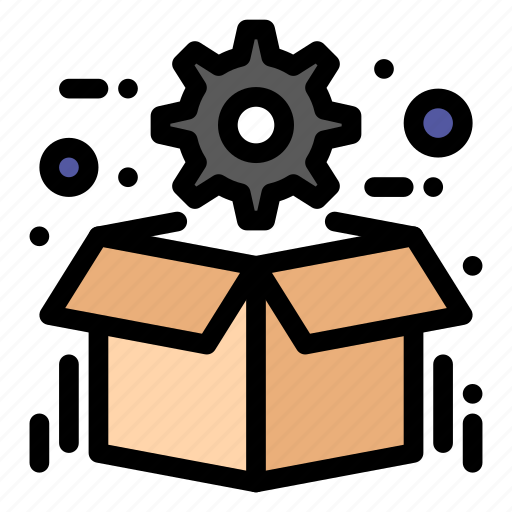 Box, gear, optimization, package, seo icon - Download on Iconfinder