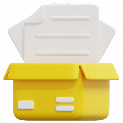 Backlog, product, management, box, package, file, task 3D illustration - Download on Iconfinder