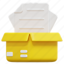 backlog, product, management, box, package, task, file, 3d 